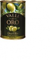 Оливки ЗОЛОТАЯ ДОЛИНА 300г Valle De Oro с косточкой ж/б 1*12