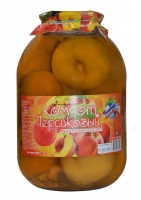 Компот НАШ КРЫМ 3л персиковый ст/б 1*4