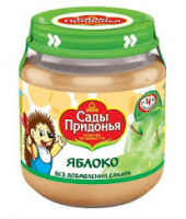 Пюре САДЫ ПРИДОНЬЯ 120г Яблочное с 4-х мес ст/б 1*12
