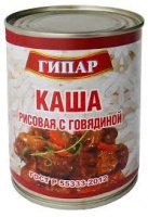 Каша ГИПАР 340г рисовая с говядиной 1*45