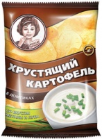 Чипсы ХРУСТЯЩИЙ КАРТОФЕЛЬ 40г в ломтиках лук-сметана 1*30 арт.ВЧ802