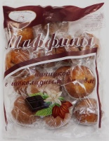 Маффины МАХАРИШИ 500г с начинкой с шоколадным вкусом 1*7
