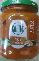 Икра из кабачков СЛЕТЬЕ 480г ст/б 1*6