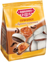 Пряники ЯШКИНО 350г с вареной сгущенкой 1*8 код ЯП907