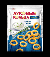 Луковые кольца РУССКАРТ 40г Сметана и лук 1*26