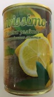 Оливки OLIVISSIMO 280г зеленые фаршированные лимоном ж/б 1*12
