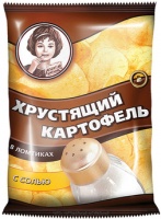Чипсы ХРУСТЯЩИЙ КАРТОФЕЛЬ 70г в ломтиках соль 1*20