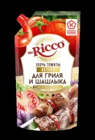 Кетчуп МИСТЕР РИККО 550г Для гриля и шашлыка д/пак 1*12