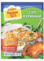 Суп РУССКИЙ ПРОДУКТ БАКАЛЕЯ 101 60г Куриный звездочки 1*25
