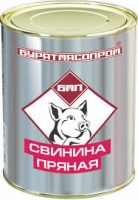 Свинина пряная БУРЯТМЯСПРОМ 340г 1*30 