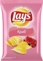 Чипсы ЛЕЙС 150г краб 1*18 код.340007328