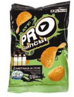 Чипсы РRO 150г со вкусом сметаны и лука 1*9 арт.ВЧ143