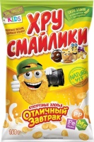 Завтрак сухой ХРУСМАЙЛИКИ 160г хлопья кукурузные 1*18