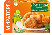 Наггетсы МИРАТОРГ 250г классические куриные 1*12