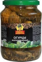 Огурцы КАЗАЧЬИ РАЗНОСОЛЫ 680г маринованные целые ст/б 1*8