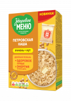 Каша Петровская ЗДОРОВОЕ МЕНЮ 400г ячневая с нутом 1*6