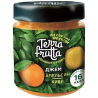 Джем TERRA FRUTTA 200г Апельсин Киви ст/б 1*6