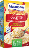 Хлопья МИСТРАЛЬ 400г Овсяные нежные 1*12