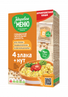 Каша Архиповская ЗДОРОВОЕ МЕНЮ 400г 4 злака с нутом 1*6