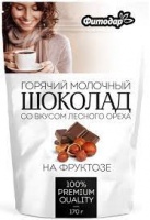 Горячий шоколад ФИТОДАР 170г молочный на фруктозе со вкусом лесного ореха 1*12