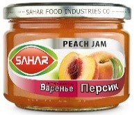 Варенье SAHAR 390г персиковое ст/б 1*12