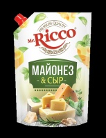 Майонез МИСТЕР РИККО 750г 50% Майонез Сыр д/пак 1*6