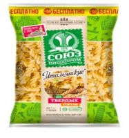 Макаронные изделия СОЮЗПИЩЕПРОМ 450г Спиралька в/с 1*12