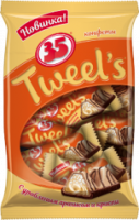 Конфеты 35 TWEEL'S 200г с дробленым арахисом и криспи 1*8