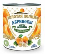 Абрикос ЗОЛОТАЯ ДОЛИНА 3100мл ж/б 1*6