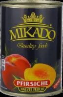 Персик MIKADO 425мл половинки ж/б 1*12 
