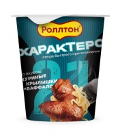Лапша РОЛЛТОН 70г со вкусом куриных крылышек Баффало ст. 1*24