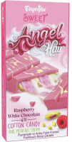 Шоколад ANGEL HAIR с малиновым вкусом с фисташковой начинкой и пишмание 170г 1*6