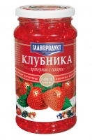 Клубника протертая ГЛАПРОДУКТ 550г с сахаром ст/б 1*12