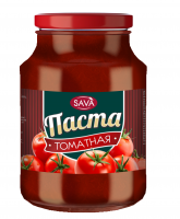 Паста томатная САВА 20% 550г 1*8