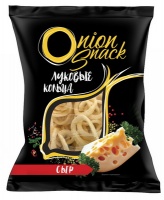 Снеки картофельные ONION SNACK Луковые кольца 40гр сыр 1*22