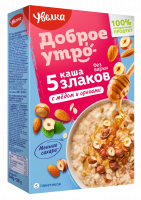 Каша УВЕЛКА  5*40г б/п 5 злаков с медом и орехами 1*6