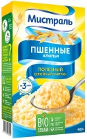 Хлопья МИСТРАЛЬ 400г Пшенные нежные 1*12