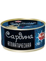 Сардина HUNGROW НДМ 240г атлантическая ГОСТс ключом ж/б  1*24