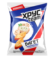 Сухарики ХРУСТИМ 60г багет со вкусом шампиньоны в сливочном соусе 1*24
