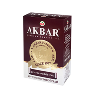 Чай АКБАР 200г черный байховый крупнолистовой Limited Edition 1*6