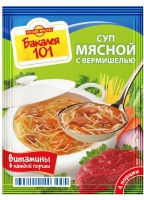 Суп РУССКИЙ ПРОДУКТ БАКАЛЕЯ 101 60г Мясной с вермишелью 1*25