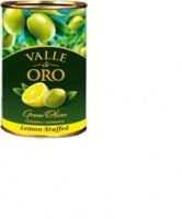 Оливки ЗОЛОТАЯ ДОЛИНА 300г Valle De Oro с лимоном ж/б 1*12