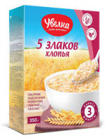 Хлопья УВЕЛКА 350г 5 злаков 1*6 код 858