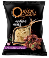 Снеки картофельные ONION SNACK Луковые кольца 40гр крылышки барбекю 1*22