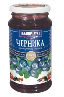 Черника протертая ГЛАПРОДУКТ 550г с сахаром ст/б 1*12