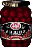Вишня СКАТЕРТЬ-САМОБРАНКА 720мл с/к в сладком сиропе ст/б 1*8