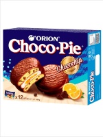 Пирожное CHOCO PIE Orion Orange Chocochip 360г 1*8