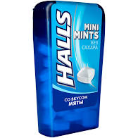 Леденцы HALLS Mini Mints 12,5г мята 1*24