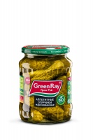 Огурчики GREEN RAY 720мл маринованные 1*8