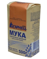Мука ГАРНЕЦ 500г пшеничная  цельнозерновая 1*6